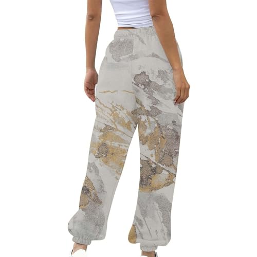 Camo Sweatpants Women Baggy Sweatpant Cargo Drawstring Jeans for Women Casual Elastic Waist Wide Leg Pants with Pocket3