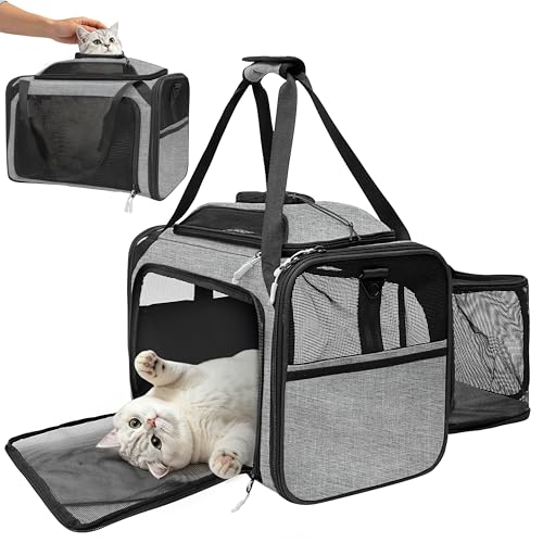 Sac de transport pour chat extensible idéal week-end et vacances