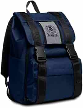 Invicta Square rugzak, Camo Squared, blauw, 19-28 l uitschuifbaar, school en vrije tijd