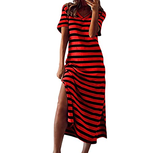 Robe longue rayée d'été pour femmes pour rester au frais avec style