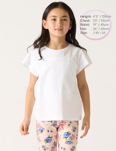 Image of LAPASA Boys & Girls Cotton T-Shirts 4 Pack Tagless Tees for 3T-13Y Kids K01 | Ribbed Crewneck Short Sleeve Undershirts for Toddlers and Teens. Soft, Breathable, Ideal for School /Daily Wear /Sport