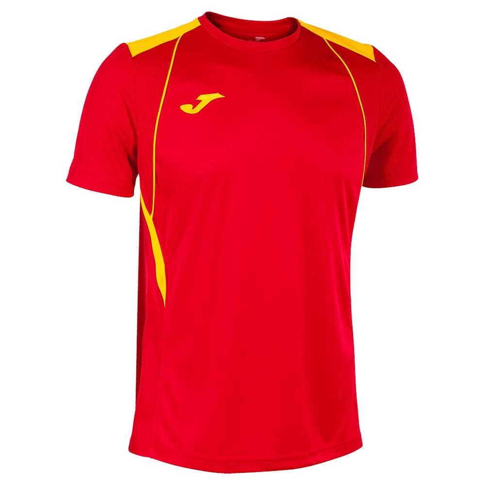 Joma Men's Championship VII T-Shirt, Red Yellow, L