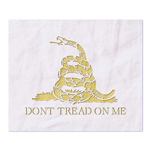Large Us Military Flag Stencil For Painting On Wood, Fabric, Walls, Airbrush + More | Reusable10-14 Inch Mylar Template (Don't Tread On Me) #TOP4