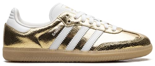 adidas Originals Samba OG Womens Sneaker (Cracked Metallic Gold 8)