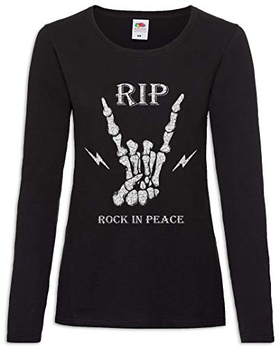 T-shirt manches longues Rock in Peace femme en coton de qualité supérieure