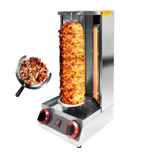 Yinglom Shwarma Grill Machine, 2-Burner Gas Vertical