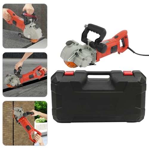 Electric Wall Chaser,5500W 7500RPM Wall Slotting Machine,Wall Groove Cutting Machine Slotter with Water Pump,40mm Maximum Groove Cutting Width, 42mm Channel Depth for Granite Marble Concrete Stone 3 Electric Wall Chaser,5500W 7500RPM Wall Slotting Machine,Wall Groove Cutting Machine Slotter with Water Pump,40mm Maximum Groove Cutting Width, 42mm Channel Depth for Granite Marble Concrete Stone - Image 3