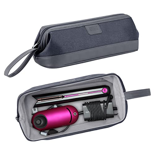 BUBM Estojo de Viagem Compatível com Dyson Airwrap E Modelador de Cachos, Bolsa de Transporte para Secador de Cabelo Portátil, Armazenamento À Prova D'Água para Acessórios de Proteção Do Modelador Dys