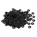 uxcell M2 x 5mm x 1mm Nylon Flat Insulating Washers Gaskets Spacers Black 200PCS
