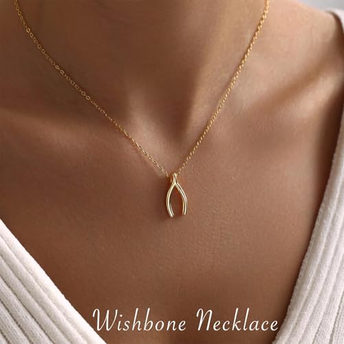 Image of Gold Silver Necklace for Women, Dainty Cubic Zirconia Pendant