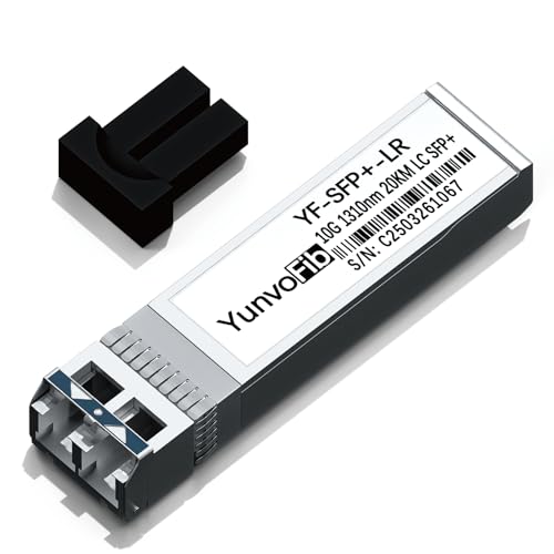 Image of 10GBase LR SFP+ Transceiver - SFP+ to LC Module 1310nm 10km DOM Duplex LC SMF Optical Transceiver Module Compatible with Cisco SFP-10G-LR Mikrotik Ubiquiti UniFi Mikrotik Switch
