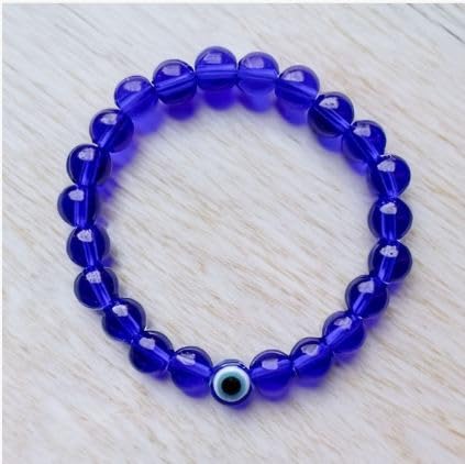 Image of Honbon Fancy Designer Beads Evil Eye Charms Bracelet,Handmade Unisex Nazar Bracelets,Friendship Band for All -Girls, Boys, Men & Women