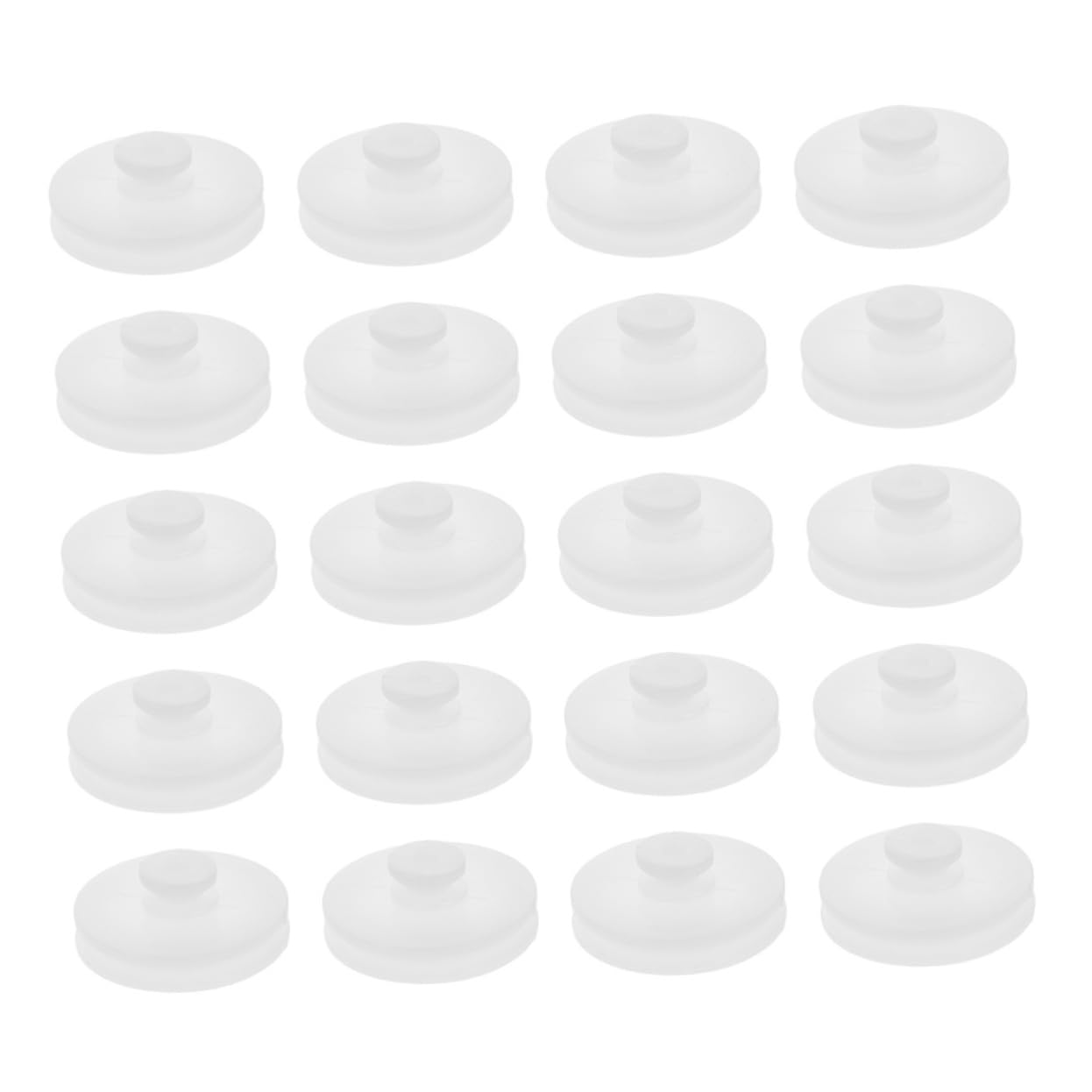 TOYANDONA 40 Pcs Dual Plastic Pulley Wheels for DIY Model Cars Robots and Airplanes Replaceable Mechanical Bearing Parts for Enhanced Load Capacity and Easy Installation