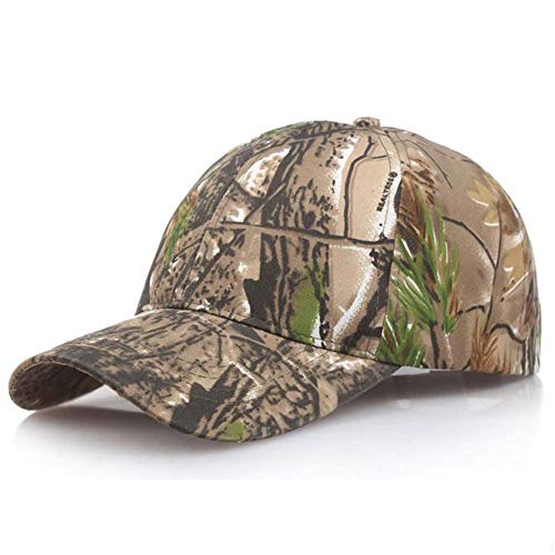 Real Tree - Gorra de béisbol con diseño de camuflaje, sombrero de caza, airsoft, hoja de roble, Marrón, verde, Talla única