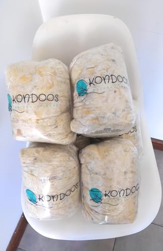 Image of 1 Lb raw Wool Sheep Washed w /Debris,Natural Wool for Stuffing Animals, Crafts, Cushions, Pillow Filler, Needle Felting Spinning.School Projects