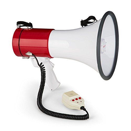 Auna MEGA080USB - Megafono, 80 Watt, Porta Lettore...