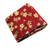 japonisant dictionnaire Tissu Porte-chéquier long en tissu (Japonisant fleurs or)