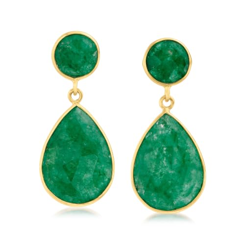 Ross-Simons 22.20 ct. t.w. Emerald Drop...