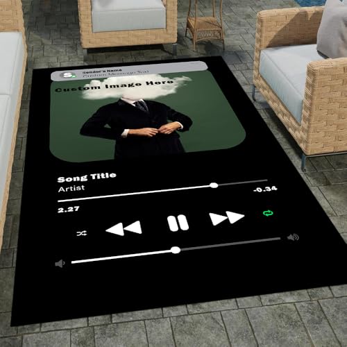 Personalized Album Cover Rug for Bedroom & Living Room