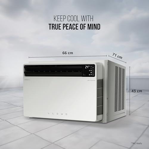 Image of Lloyd 1.5 Ton 5 Star Top Throw Inverter Window AC, 2026 New Star Rated (6 in 1 Convertible, Cools Up To 54C, Voice & WiFi Enabled, Opti Breeze, Super Silent, 4 Way Air Swing, White, GLW18V5AGTPR)