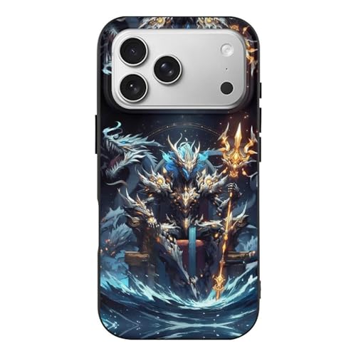 Buewutiry Funda compatible con iPhone 17 Pro, delgada y resistente de 6.3 pulgadas, funda de TPU con patrón de dragón real compatible con iPhone 17 Pro, funda protectora delgada, antiarañazos, a