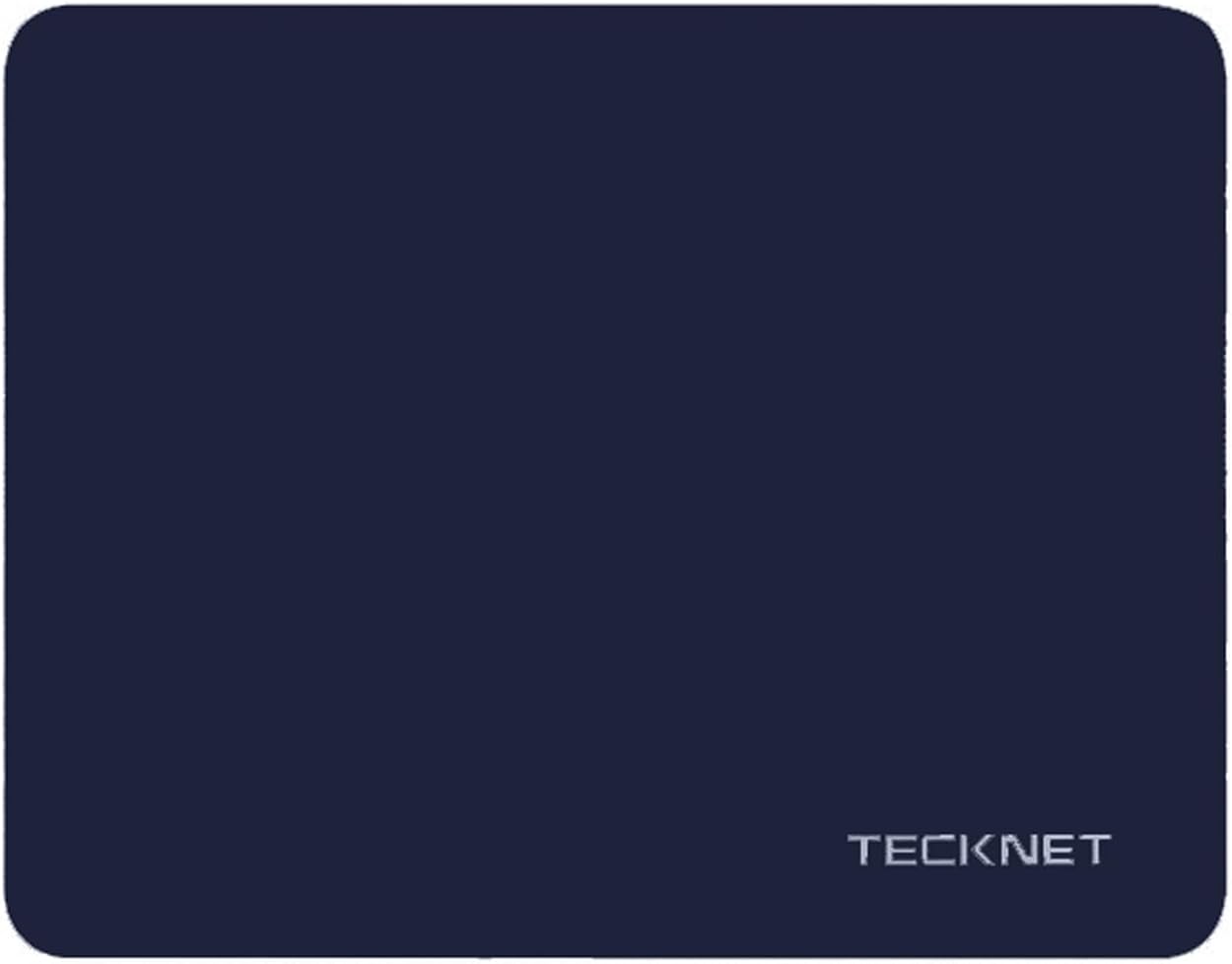 TECKNET Mouse Pad with Wrist Support, Ergonomic Gaming Mouse Pad Pain Relief, Portable Comfortable Mousepad for Computer, Laptop, Office, Home and Travel, Non-Slip Base, Waterproof Surface, Blue