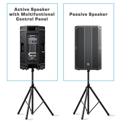 Nbvoice 215 15 Inch Active+Passive Dj/Pa Speakers Package With Mic,2-Way Powered Pa System Combo Set thumb #5