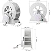 100W Micro Hydroelectric Turbine Generator, Low-Speed Hydro Water Wheel Generator for Household Outdoor Lighting