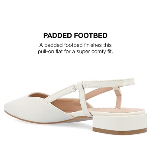 Leather Slingback Flats by Journee Collection4