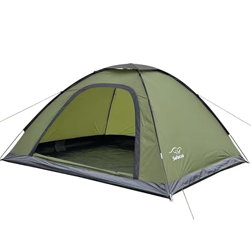 SAFACUS 4 Man Camping Tent – 3 to 4 Person Dome Tent Lightweight, Waterproof Family tent, Compact, Quick Setup. Outdoors, Backpacking