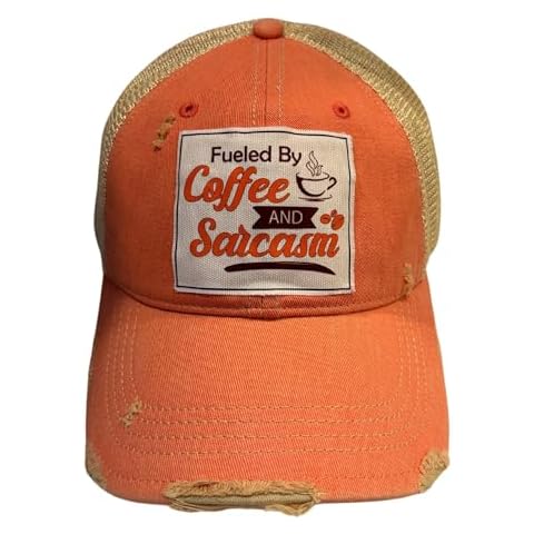 Popfizzy Funny Coffee Hat for Coffee Drinkers, Coffee Drinkers Gift, Unique Gifts for Coffee Lovers (Coffee and Sarcasm) Cover