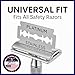 ABS American Beauty Supply Double Edge Safety Razor Blades Sampler Pack for Men-Includes 4 Top Global Brands: Feather Astra Personna Derby-Comfortable Shaving –Fits All Double Edge Safety Razors (100)