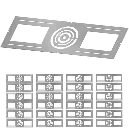 24 Pack New Construction Mounting Plate for 3/4/6 inch Recessed Lighting Galvanized Steel Plate Compatible with Round Led Ceiling Light & Wafer Light Mounting Bracket for Home Lighting Installation
