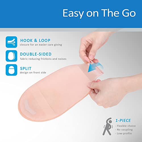 Rehand Colostomy Bags, One Piece Ostomy Supplies For Ileostomy Stoma Care, Hook & Loop Closures Ostomy Bag, Drainable Colostomy Supplies With Cut-To-Fit Design, Pack Of 10 #TOP2
