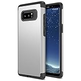 Note 8 Case, Trianium Protanium Galaxy Note 8 Case HEAVY DUTY Case with GXD Impact Gel (Silver) EXTREME Protection Shock-Absorption Tri-Layer Reinforced Protective Hard Cover