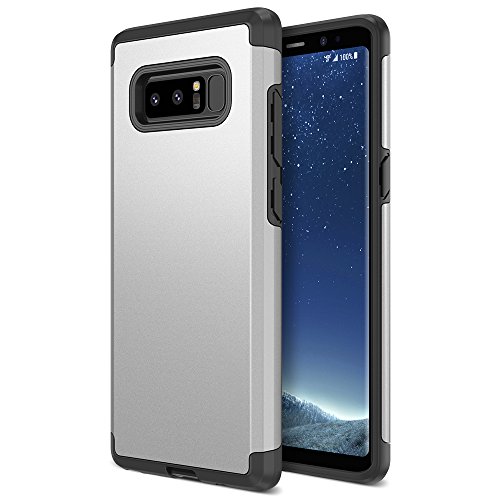 Trianium Note 8 Case, Protanium Galaxy Note 8 Case Heavy Duty Case with GXD Impact Gel (Silver) Extreme Protection Shock-Absorption Tri-Layer Reinforced Protective Hard Cover