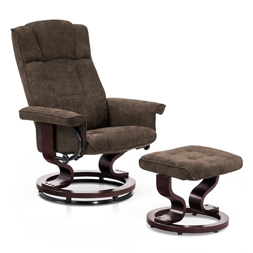 MCombo Manual Swivel Recliner with Ottoman
