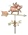 Good Directions 8840PR Flying Pig Cottage Weathervane, Polished Copper with Roof Mount