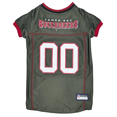 NFL Tampa Bay Buccaneers Color Rush Dog Jersey, Size: Medium - Cool and Sporty Shirt, Best Football Costume for Dogs & Cats - Licensed by Pets First - Used condition - US$6.27