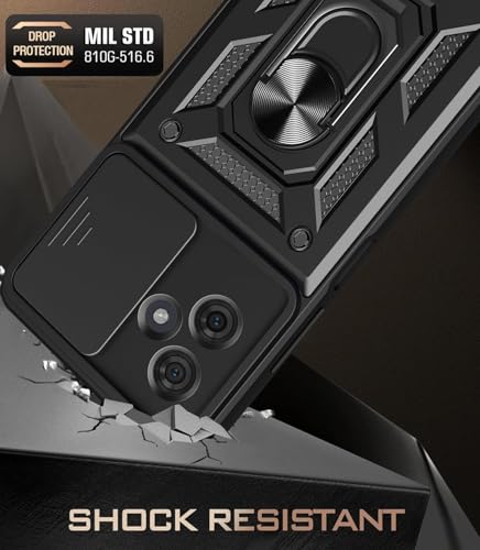 Image of Scalebee Armor Moto G54 5G / G64 5G Back Cover Case, Black