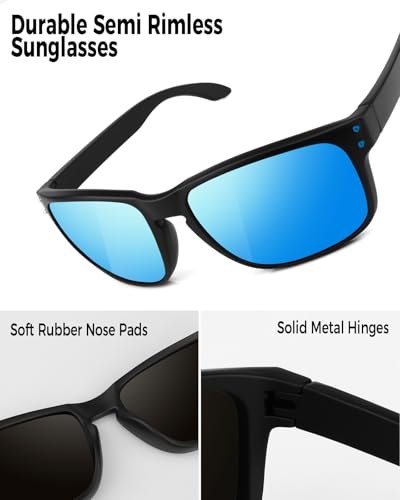 Image of Night Driving Glasses for Men Women, Classic Square Sunglasses Anti Glare Polarized HD Night Vision Glasses