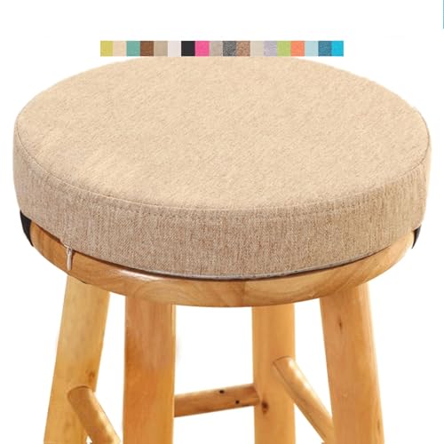 Coussin de Tabouret Ronde - Galette de Chaise Ronde Confortable - 30/35/40/45/50cm - Coussin de Chaise pour Salle à Manger, Cuisine, Bureau, Bar, Jardin,...