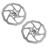 2 pezzi 160 mm rotore del freno a disco per bicicletta con 12 bulloni in acciaio inox viti per bici da strada, mountain bike, MTB, BMX accessori per biciclette (HS1 160 mm)