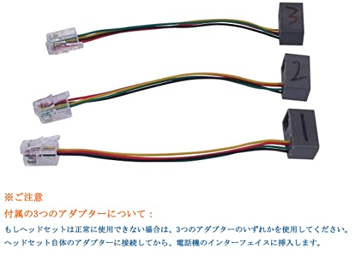 ヘッドセット電話機用 両耳 ノイズキャンセリングマイク付き