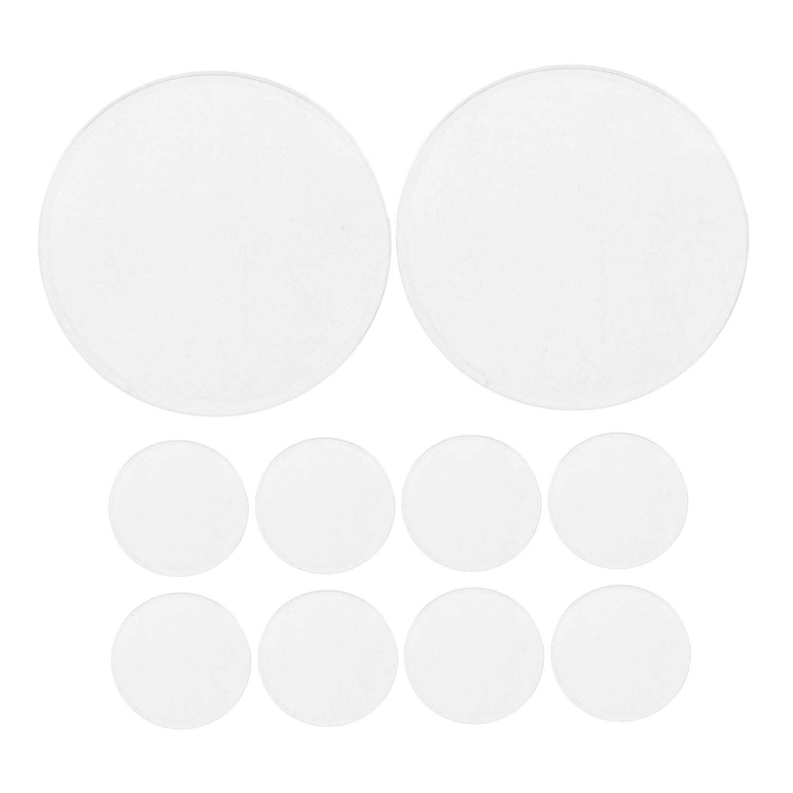 HOLIDYOYO 10pcs Double Convex Lens Magnifying Tool Optical Lens for Reading Jewelry Inspection and Classroom Use High Transparency Magnifying Glass