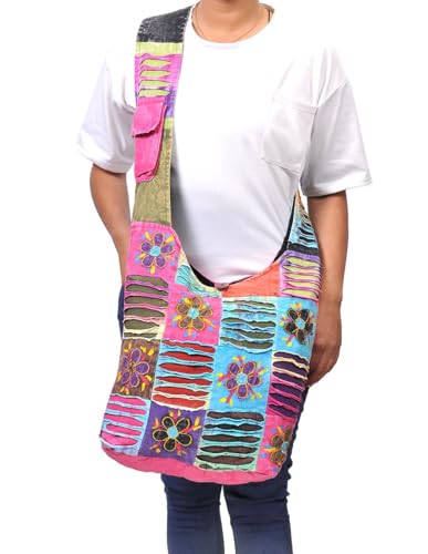 Image of THE COLLECTION ROYAL Hobo Crossbody Bags for Women, Boho Purse, Boho Bag | Hippie Bag, Indie Tote Bag, Cloth Purse for Women