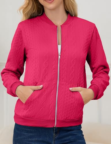 Image of Womens Full Zip Up Cardigan Sweater Casual Solid Long Sleeve Sweatshirt Coat with Pocket