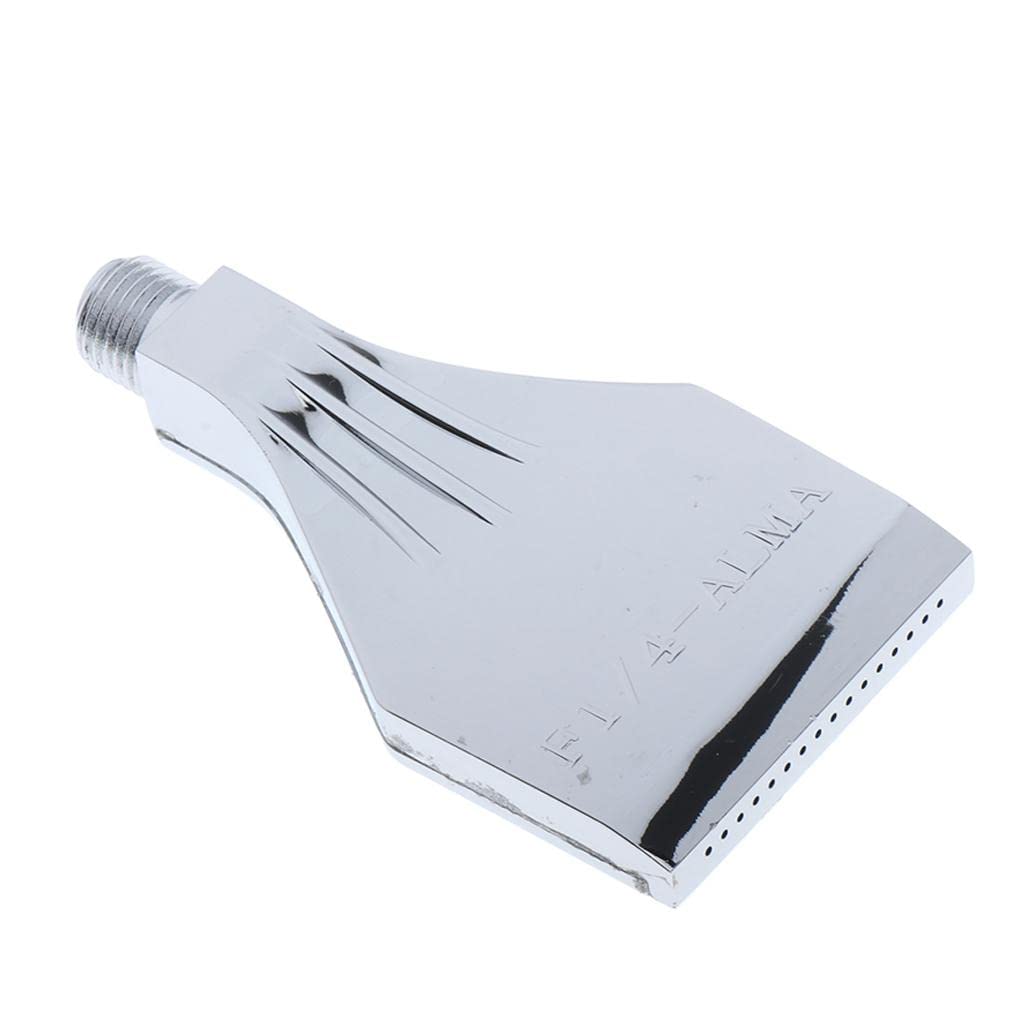 1/4" Thread Flat Wind Jet Air Blowing Nozzle Spray Silver