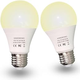 KAKEMONO 12V LED Light Bulb 7W Low Voltage E26 Base A19 2700K Warm White