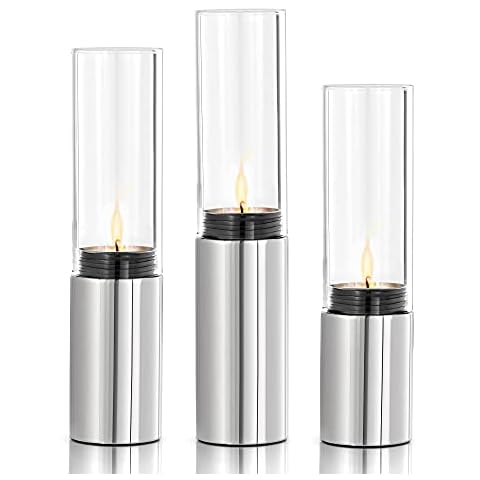 Blomus 65090 Windlichter-Set Faro, Edelstahl poliert Cover